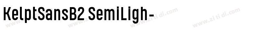 KelptSansB2 SemiLigh字体转换